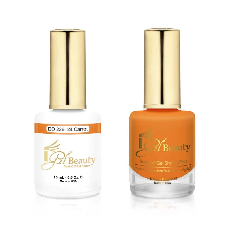 nail polish pebble scatter-iGel DD226 Gel Polish & Lacquer Duo (15ml) 24 Carrot