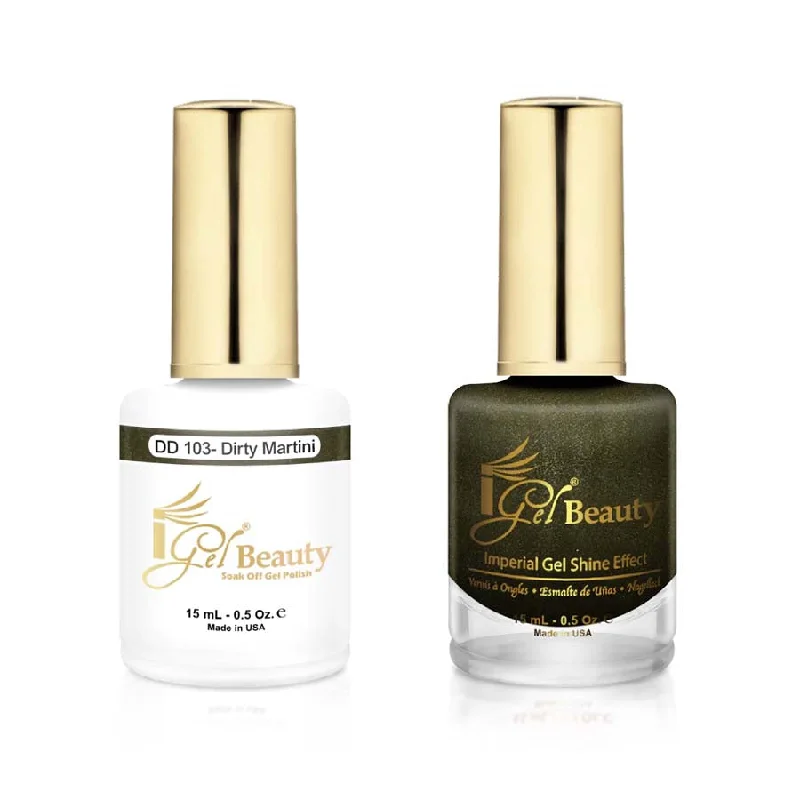 nail polish ridge lift-iGel DD103 Gel Polish & Lacquer Duo (15ml) Dirty Martini