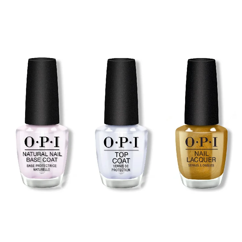 nail polish mirror flash-OPI - Nail Lacquer Combo - Base, Top & SaTURN Me On