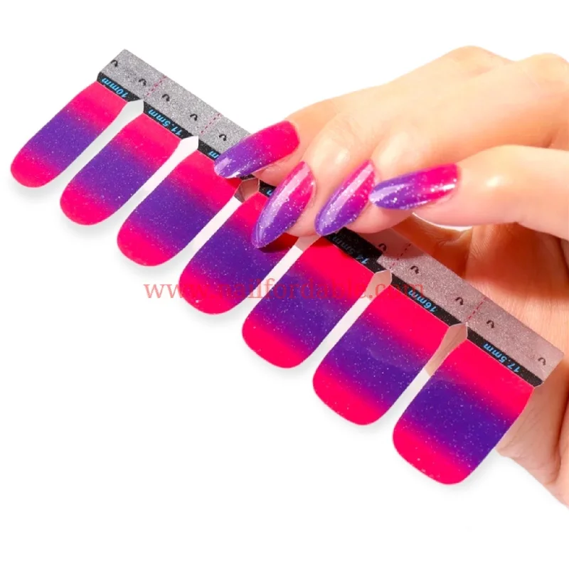 nail repair for nail tip reinforcement-Pink to purple