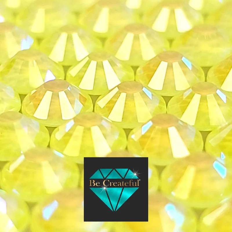 Nail rhinestone range glow-FLATBACK Neon Citrine AB Rhinestones