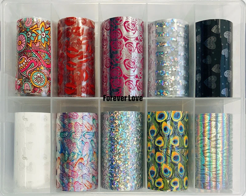 Nail art decoration bind-Foil 017 - Forever Love Nail Foil