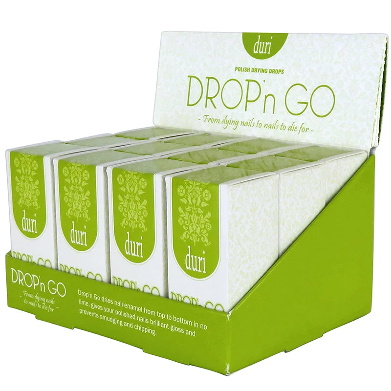 nail polish brush dip-DROP'N GO Polish Drying Drops, 12 Piece Display