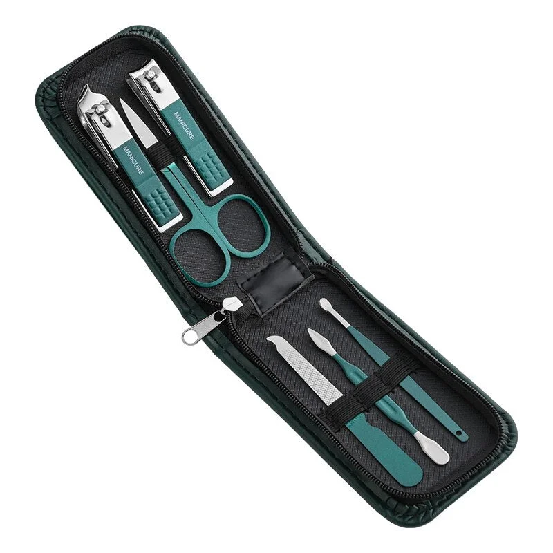 Nail art decoration hyphen-Ultimate 6-Piece Nail Clippers Set: Your Complete Nail Grooming Solution