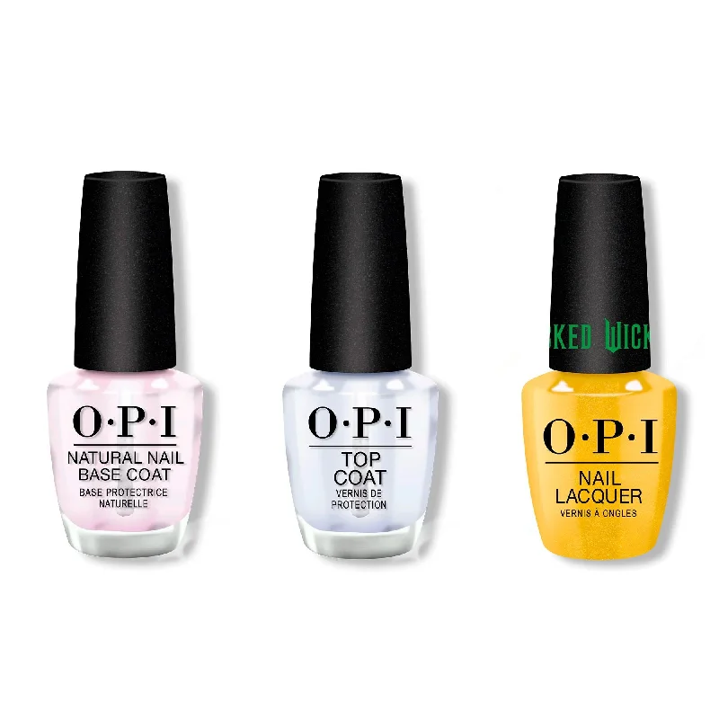 nail polish brush sweep-OPI - Nail Lacquer Combo - Base, Top & Love You So Munchkin!