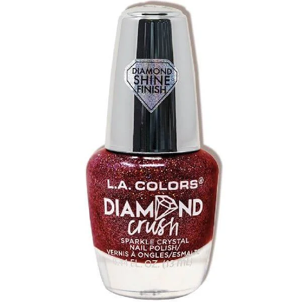 nail polish sound resonate-LA Colors Ruby Glass Diamond Crush Polish