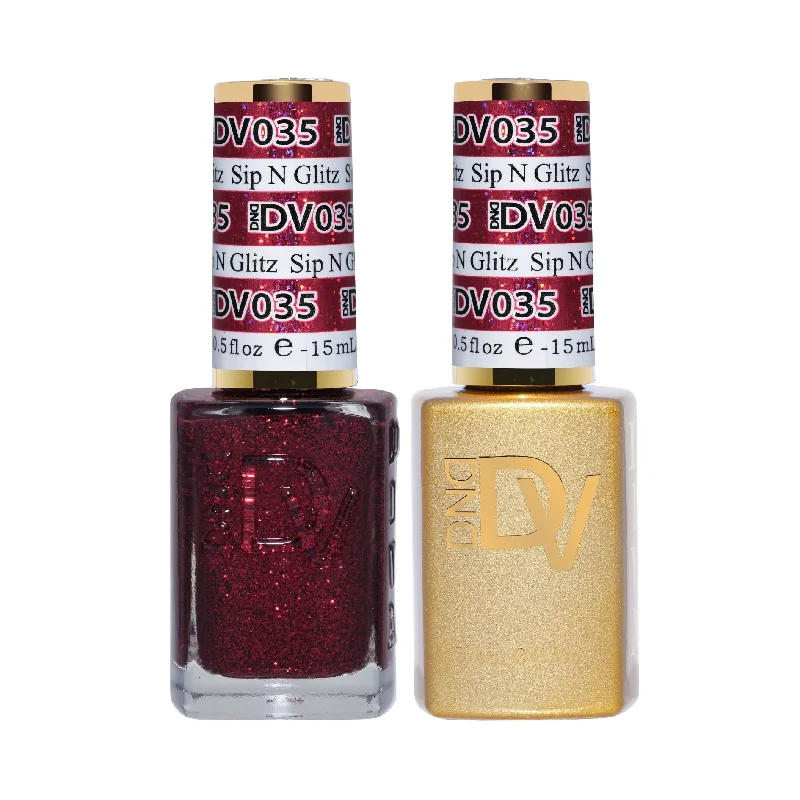 nail polish valley carve-Duo Gel - DV035 Sip N Glitz