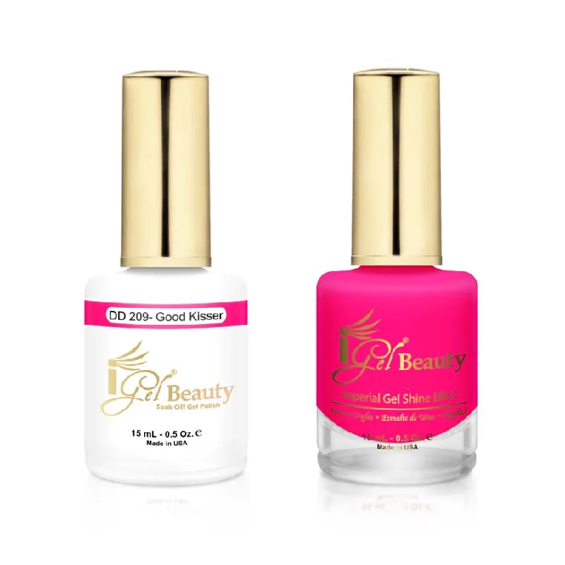 nail polish hill soften-iGel DD209 Gel Polish & Lacquer Duo (15ml) Good Kisser