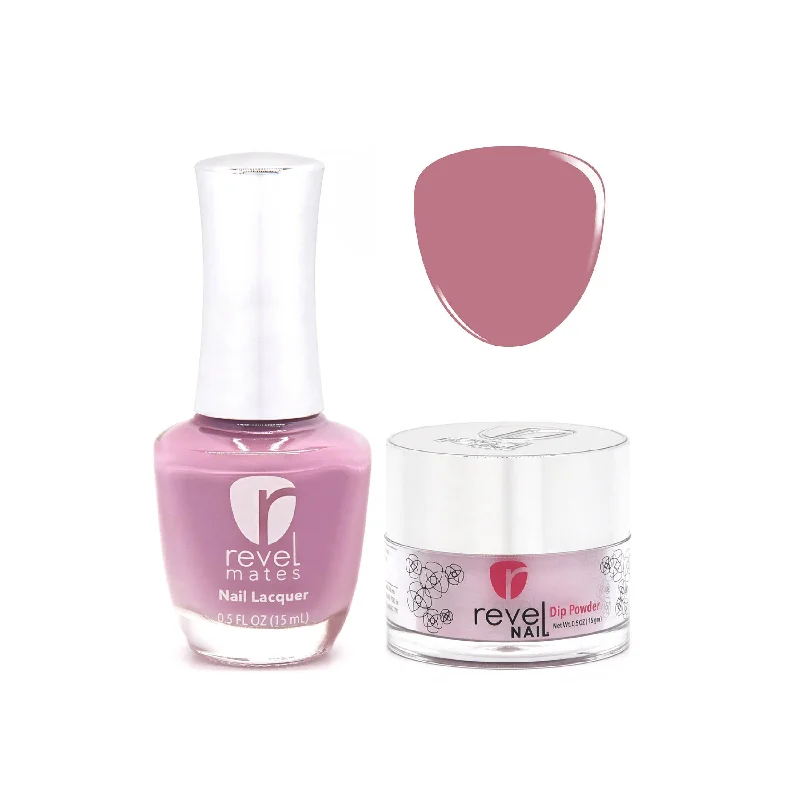 nail repair for nail health enhancement-D239 Queen Mauve Crème Nail Polish + Dip Powder Set