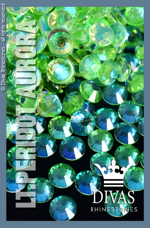 Nail rhinestone fresh designs-AURORA RHINESTONES - 'Peridot'