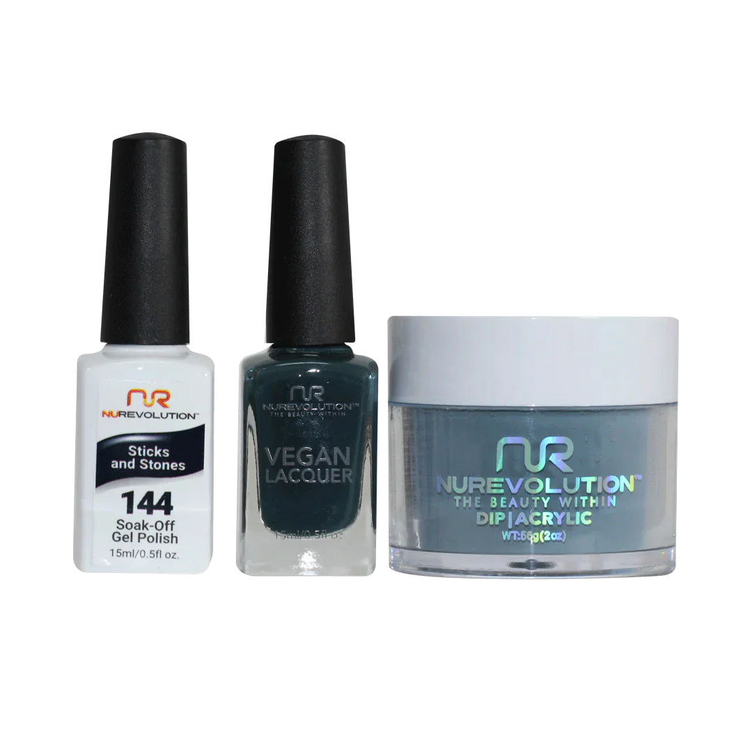 nail polish ledge teeter-NuRevolution Trio set 144 Stick And Stone