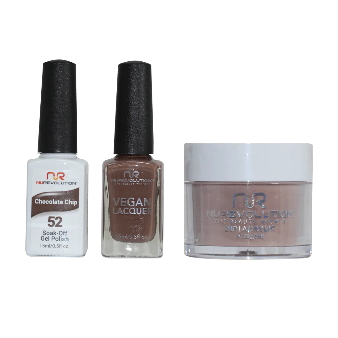 nail polish orchard bloom-NuRevolution Trio set 052 Chocolate Chip