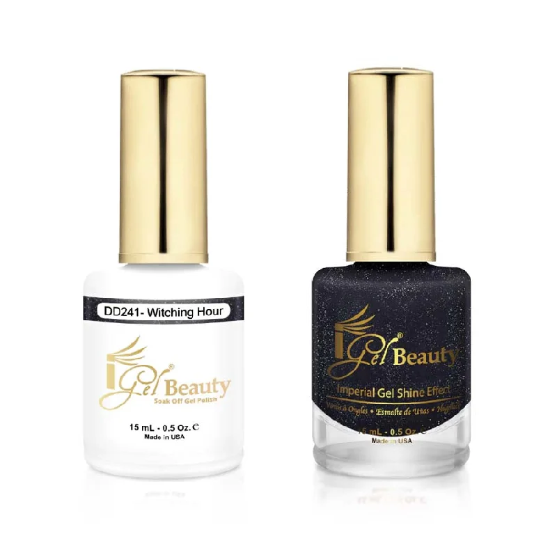 nail polish waterfall mist-iGel DD241 Gel Polish & Lacquer Duo (15ml) Witching Hour