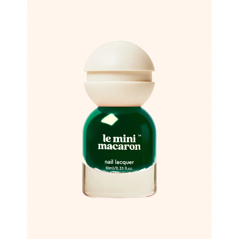 nail polish lacquer sheen-Le Mini Macaron - Nail Polish - Emerald Green