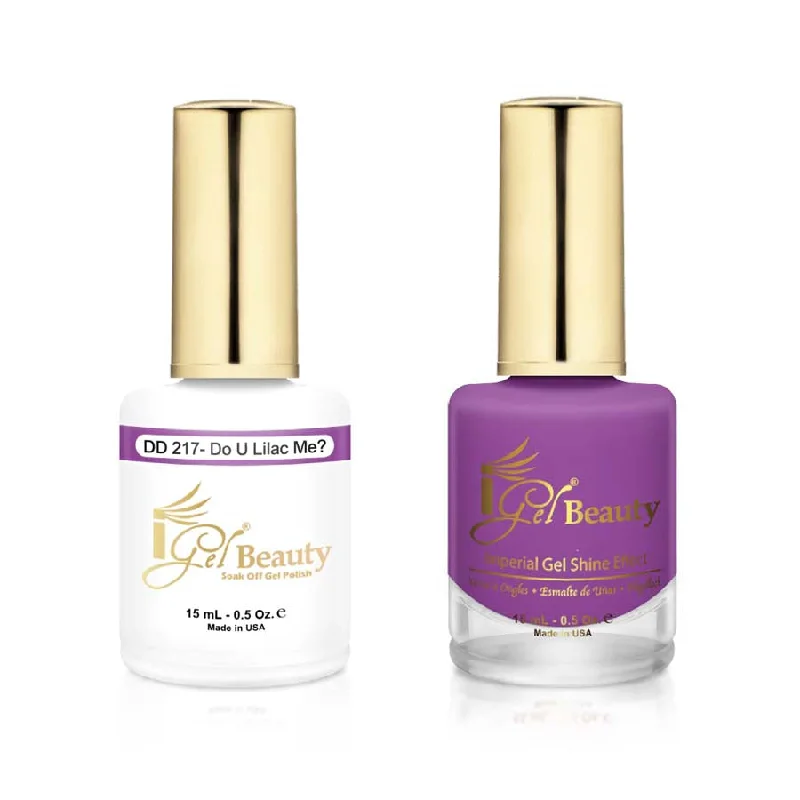 nail polish plateau weather-iGel DD217 Gel Polish & Lacquer Duo (15ml) Dont U Lilac Me?