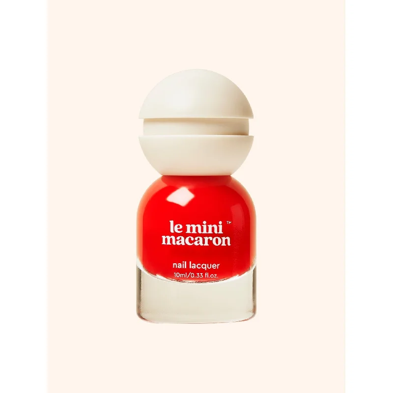 nail polish pigment bold-Le Mini Macaron - Nail Polish - Cherry Red