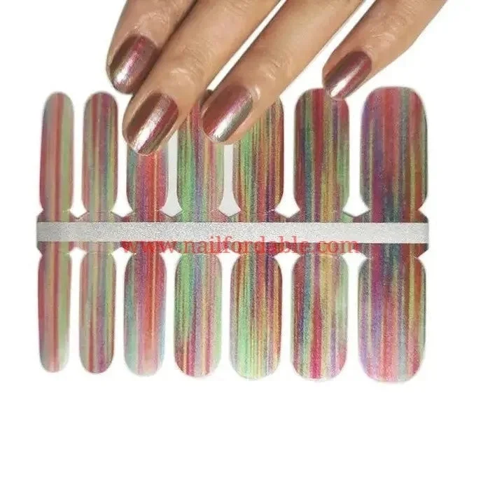 nail repair with repair-coat polish-Waterfall of colors