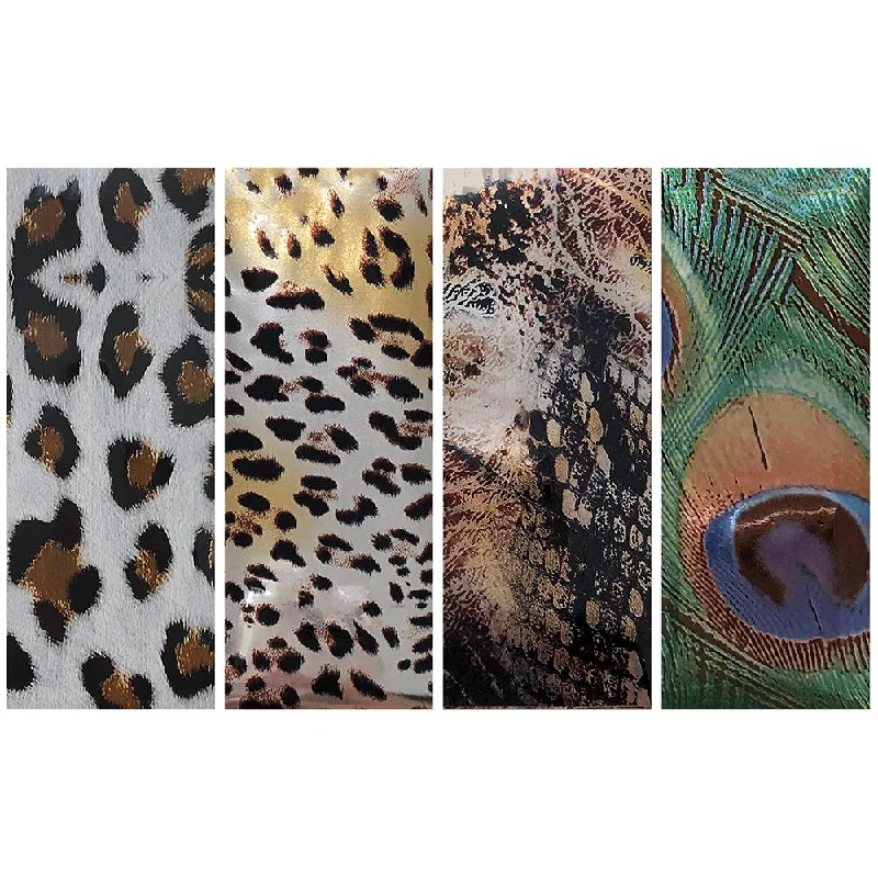 Nail art decoration glory-Nail Art Foil Paper / Animal Prints / 10 Pieces