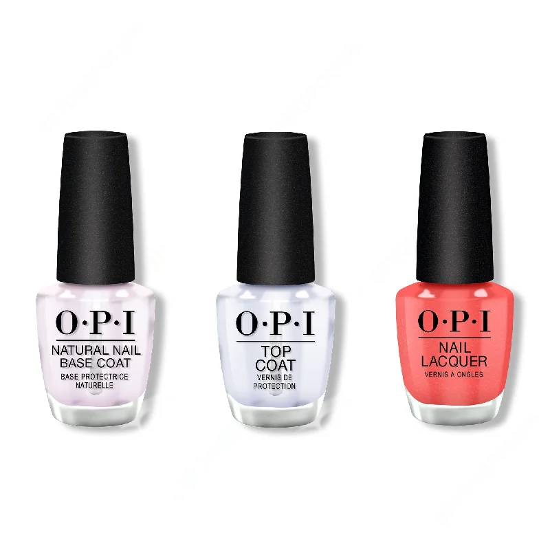 nail polish hail pelt-OPI - Nail Lacquer Combo - Base, Top & My Address is Hollywood - #NLT31