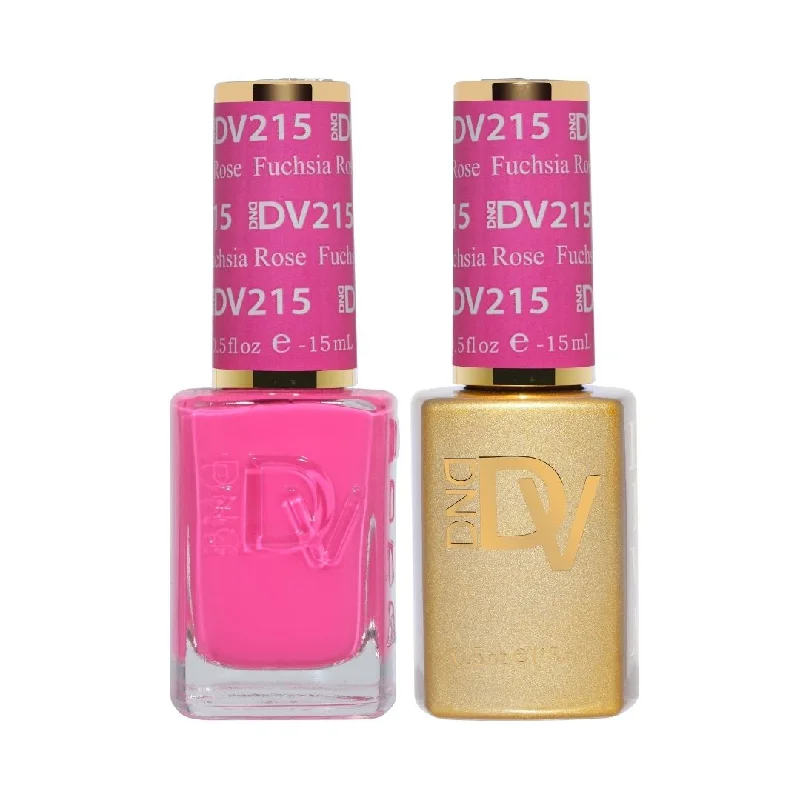 nail polish curtain sway-Duo Gel - DV215 Fuchsia Rose