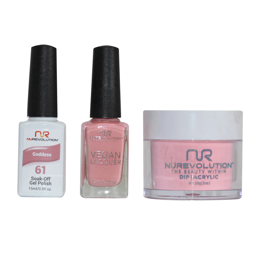 nail polish arbor arch-NuRevolution Trio set 061 goddess