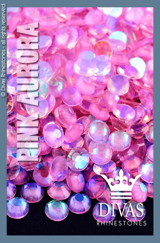 Nail rhinestone pick flair-AURORA RHINESTONES -'Light Pink'