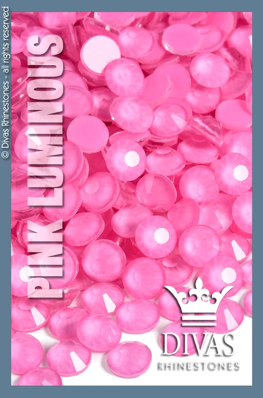 Nail rhinestone pack glow-LUMINOUS RHINESTONES - 'Pink'