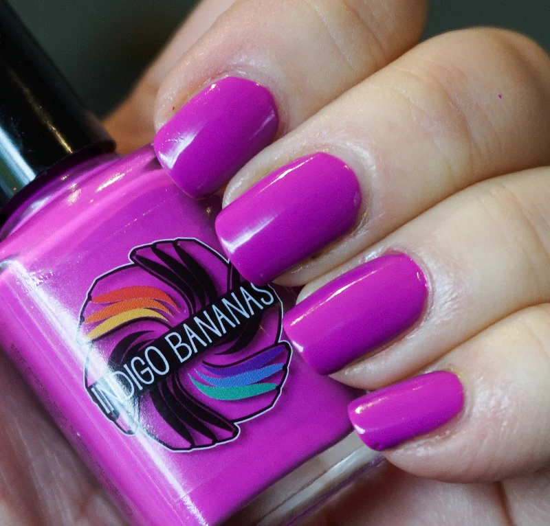 nail polish shade pull-Zinc Industries - neon pink-purple/magenta creme