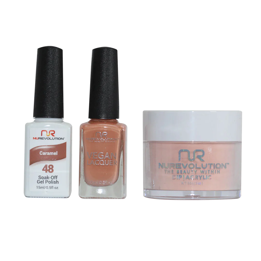 nail polish field sow-NuRevolution Trio set 048 Caramel