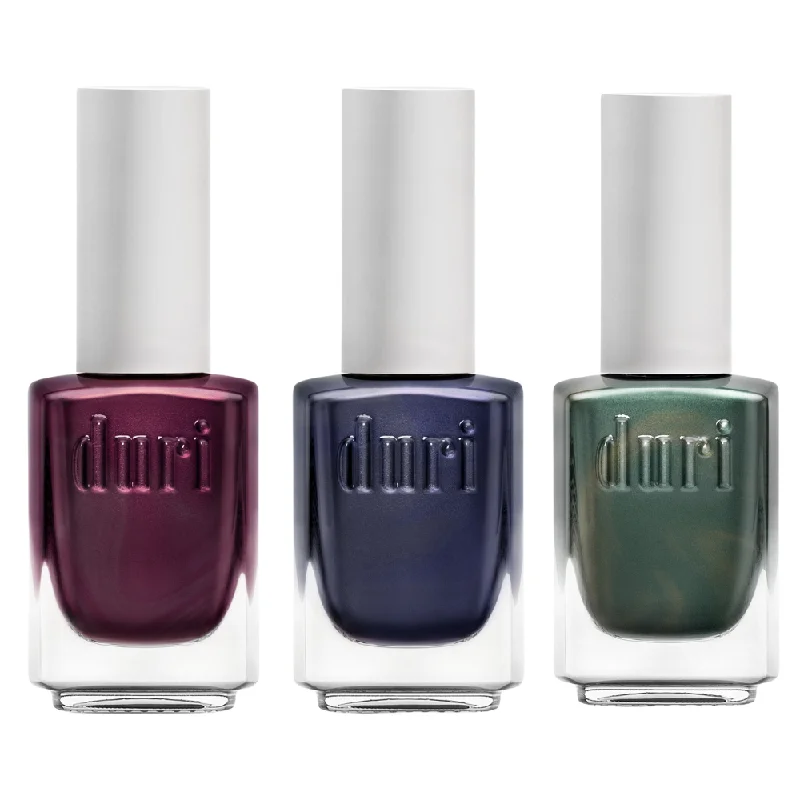 nail polish cove shelter-Dramatic Metallic, Trio Nail Polish Set