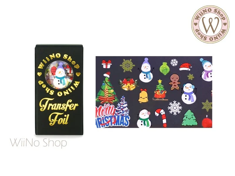 Nail art decoration shield design-Christmas Nail Transfer Foil (XS-C-04)