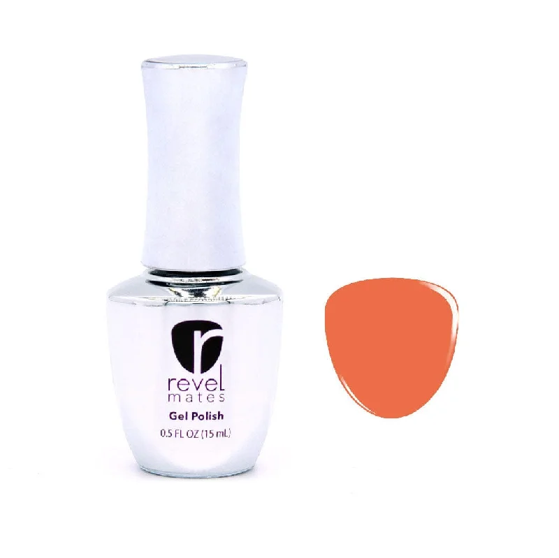 nail repair with film-finish polish-G344 Molly Oragne Crème Gel Polish