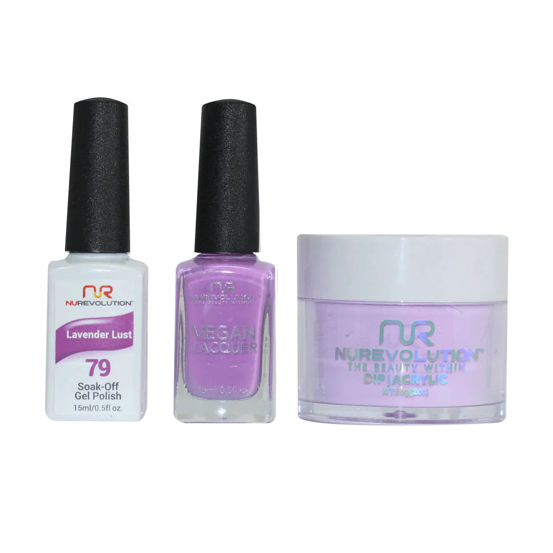 nail polish flue sweep-NuRevolution Trio set 079 Lavender Lust