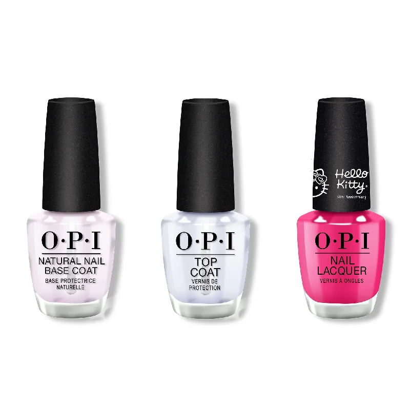 nail polish geyser plume-OPI - Nail Lacquer Combo - Base, Top & Follow Your Heart