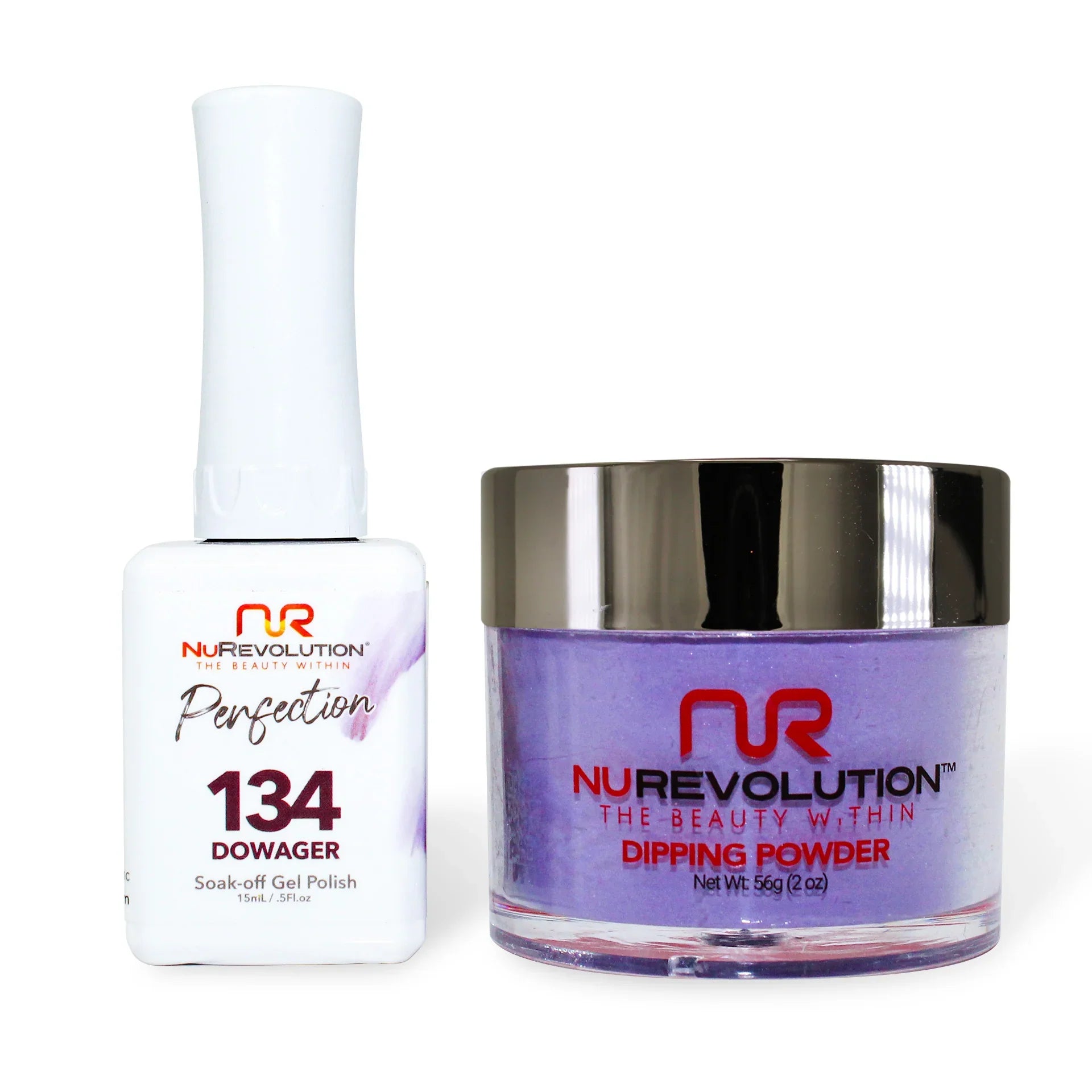 nail polish glaze coat-NuRevolution Perfection 134 Dowager