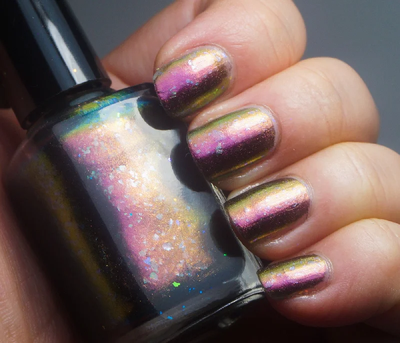 nail polish grove whisper-Rainbow Agama - OG UP - red multichrome flakie (Limited Edition)  OOS - DISCONTINUED