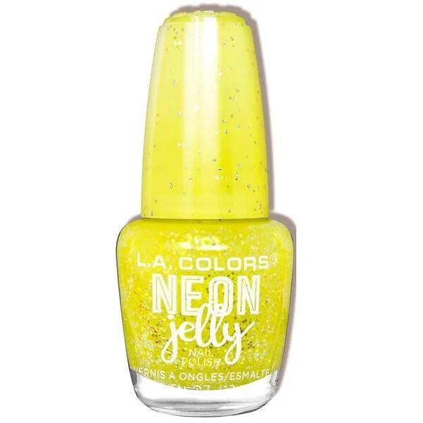 nail polish sandbar shift-LA Colors Sunbeam Neon Jelly Polish