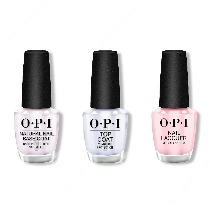 nail polish wind howl-OPI - Nail Lacquer Combo - Base, Top & It's A Girl 0.5 oz - #NLH39