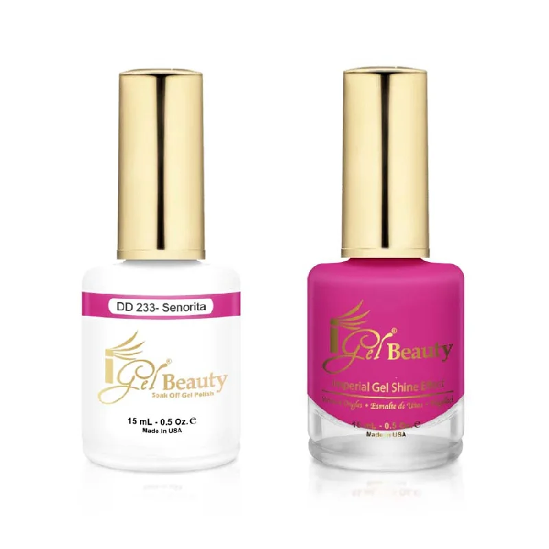 nail polish shore lap-iGel DD233 Gel Polish & Lacquer Duo (15ml) Senorita