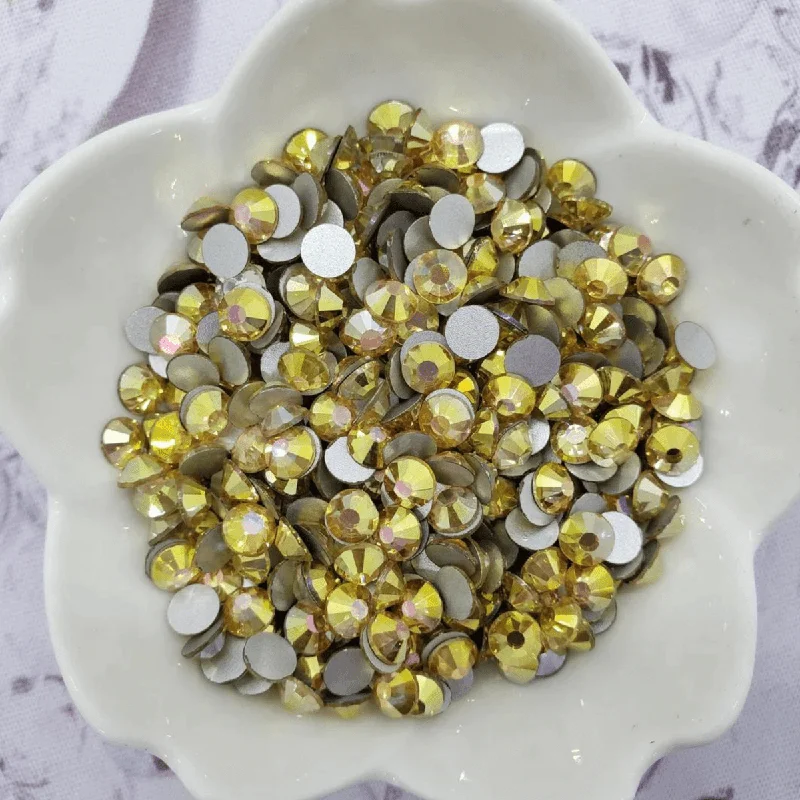 Nail rhinestone gel art-KiraKira™ Glass Rhinestones - SUNNY GOLD