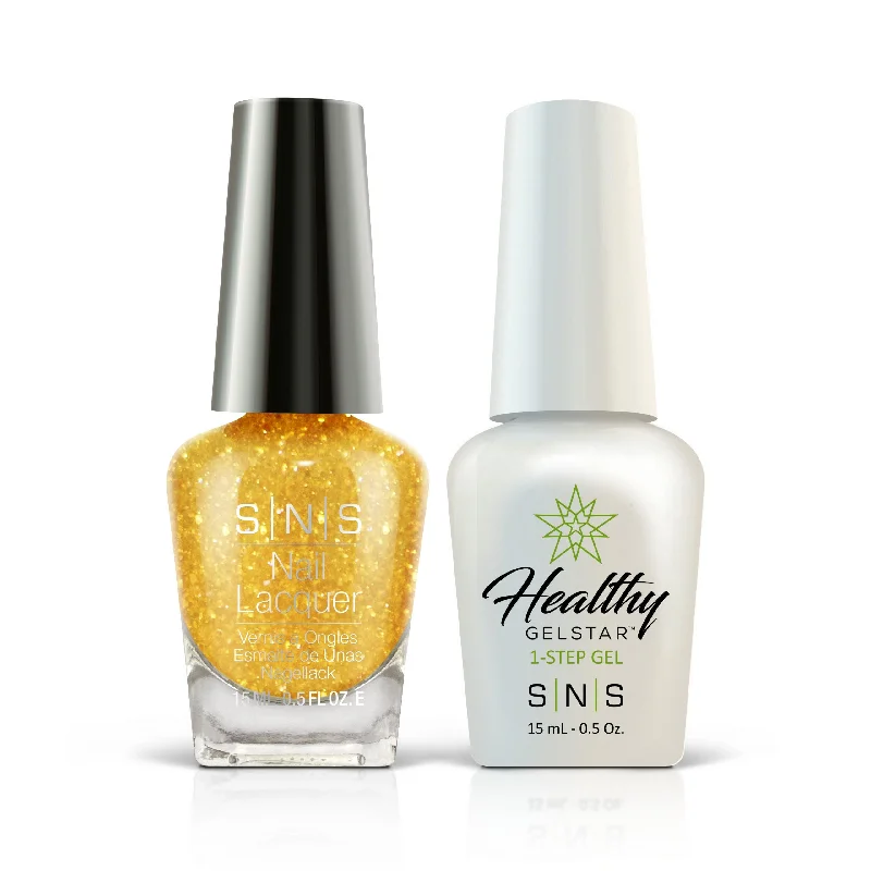 nail polish dawn break-SNS CC08 (2-in-1 Matching GelStar & Nail Lacquer) 15ml - Yellow Polka Dot Makini