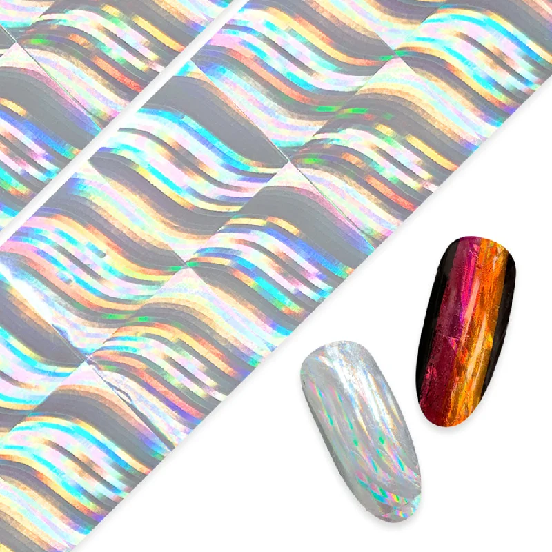 Nail art decoration basket-Nail Art Foil Paper / Holo Waves