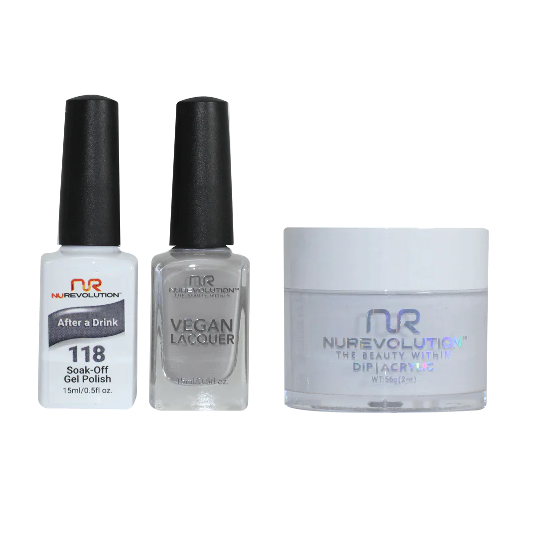 nail polish gust whip-NuRevolution Trio set 118 After A Drink