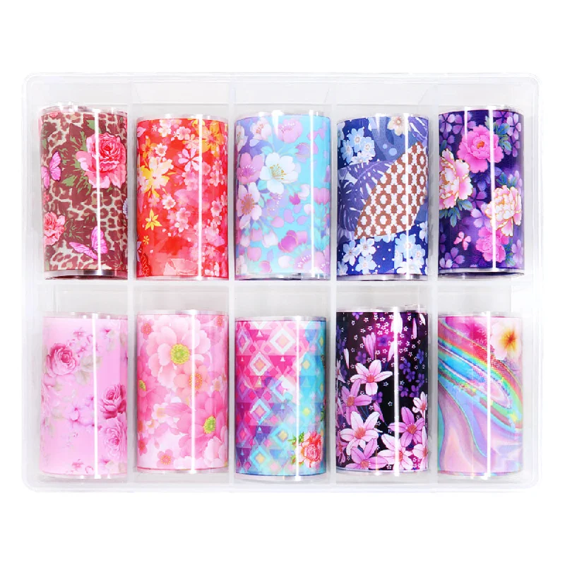 Nail art decoration flow-Nail Art Foil Box / Kawaii Origami