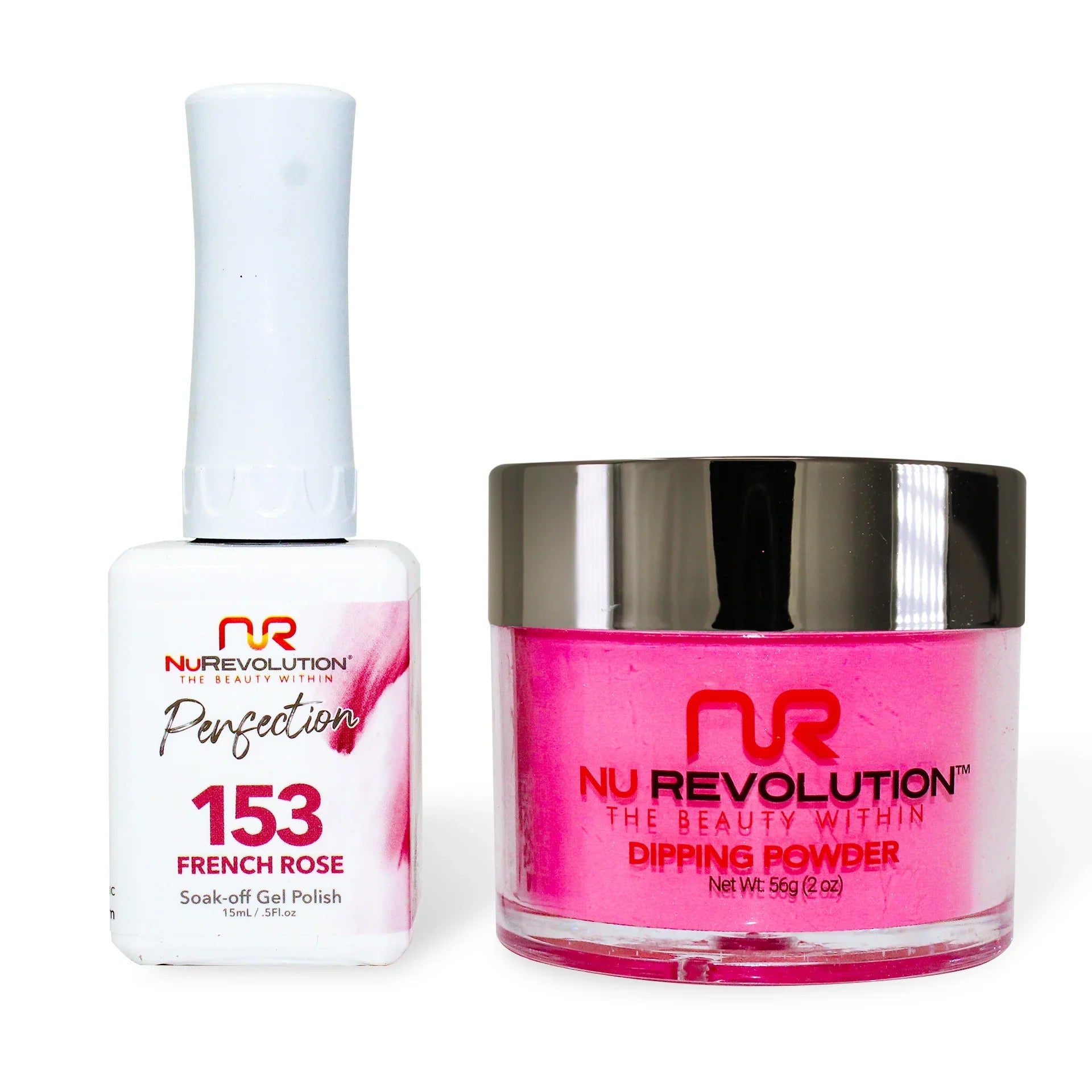 nail polish droplet bead-NuRevolution Perfection 153 French Rose