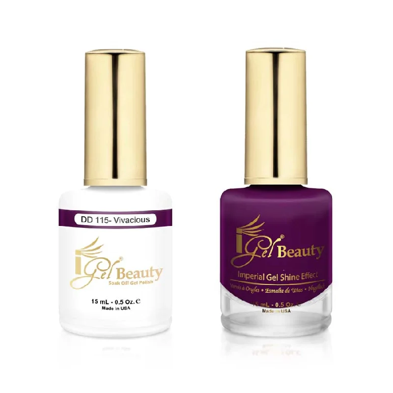 nail polish lock secure-iGel DD115 Gel Polish & Lacquer Duo (15ml) Vivacious