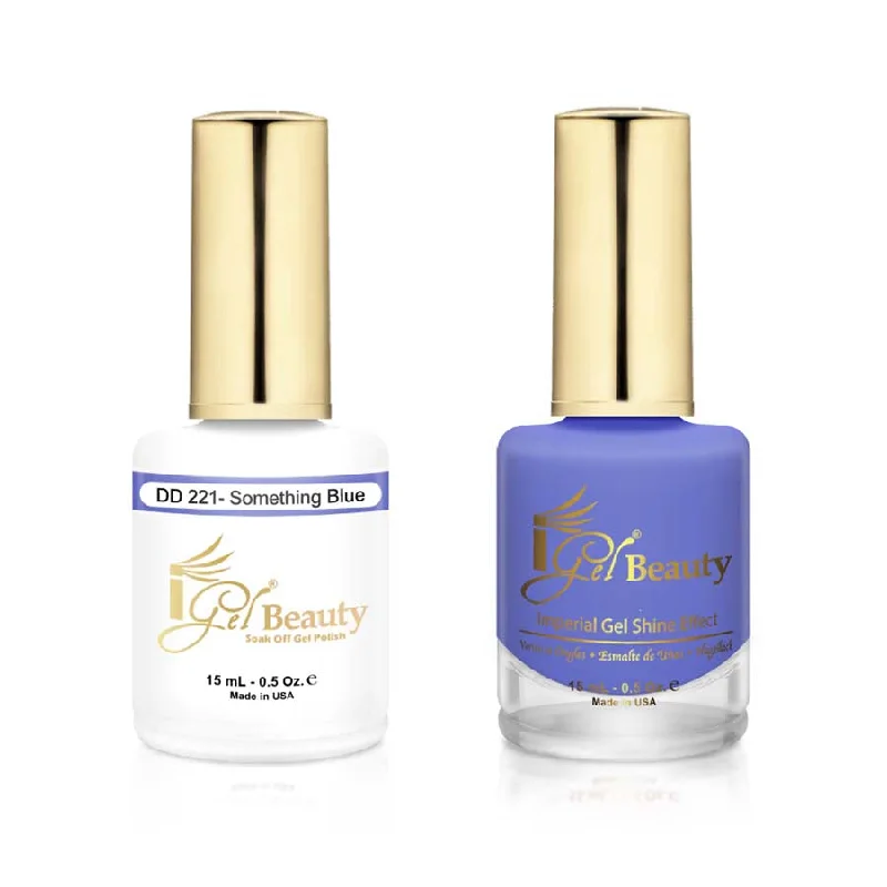 nail polish ridge wear-iGel DD221 Gel Polish & Lacquer Duo (15ml) Something Blue