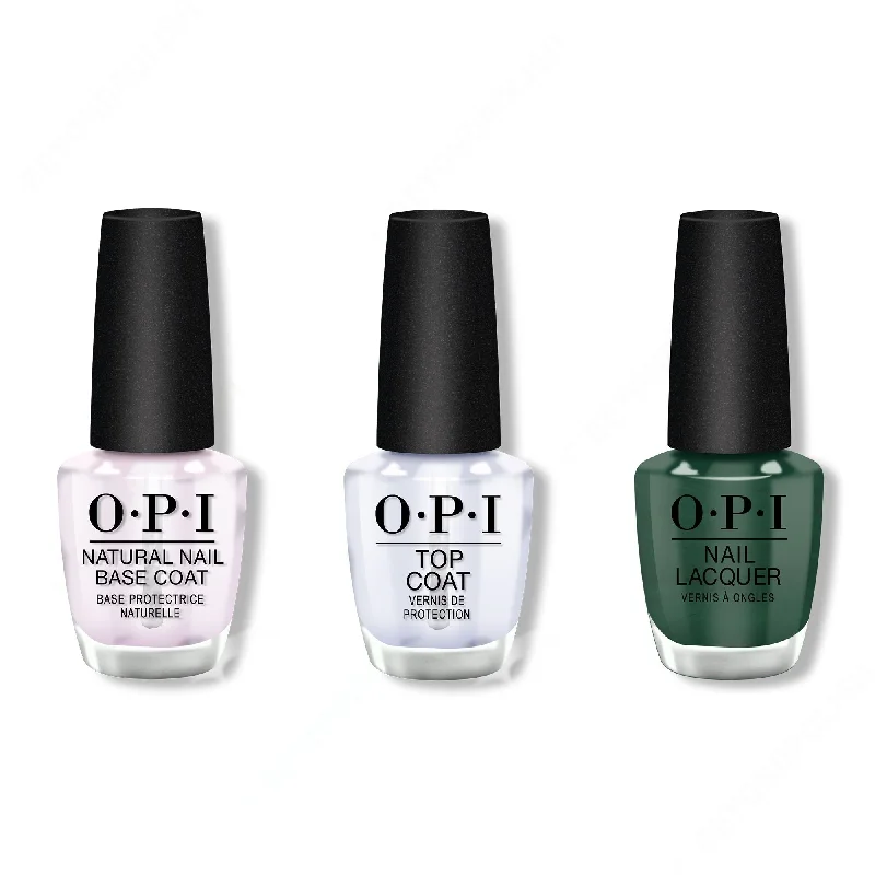 nail polish mist creep-OPI - Nail Lacquer Combo - Base, Top & Stay Off the Lawn!! 0.5 oz - #NLW54