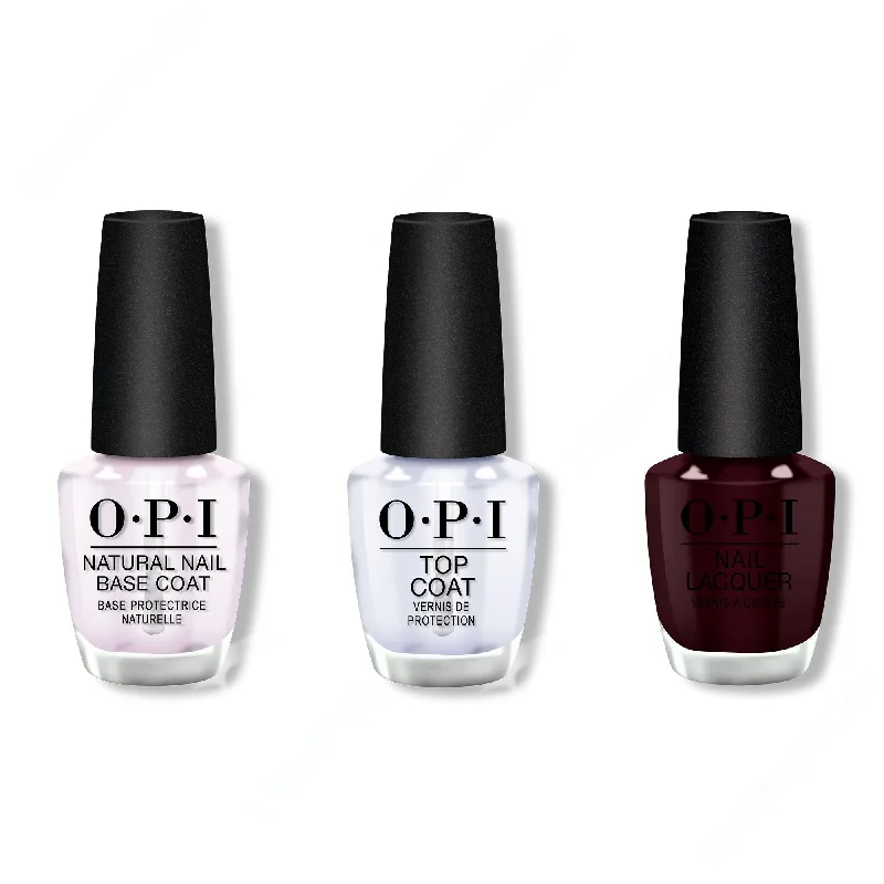 nail polish gust whip-OPI - Nail Lacquer Combo - Base, Top & In the Cable Car-Pool Lane 0.5 oz - #NLF62