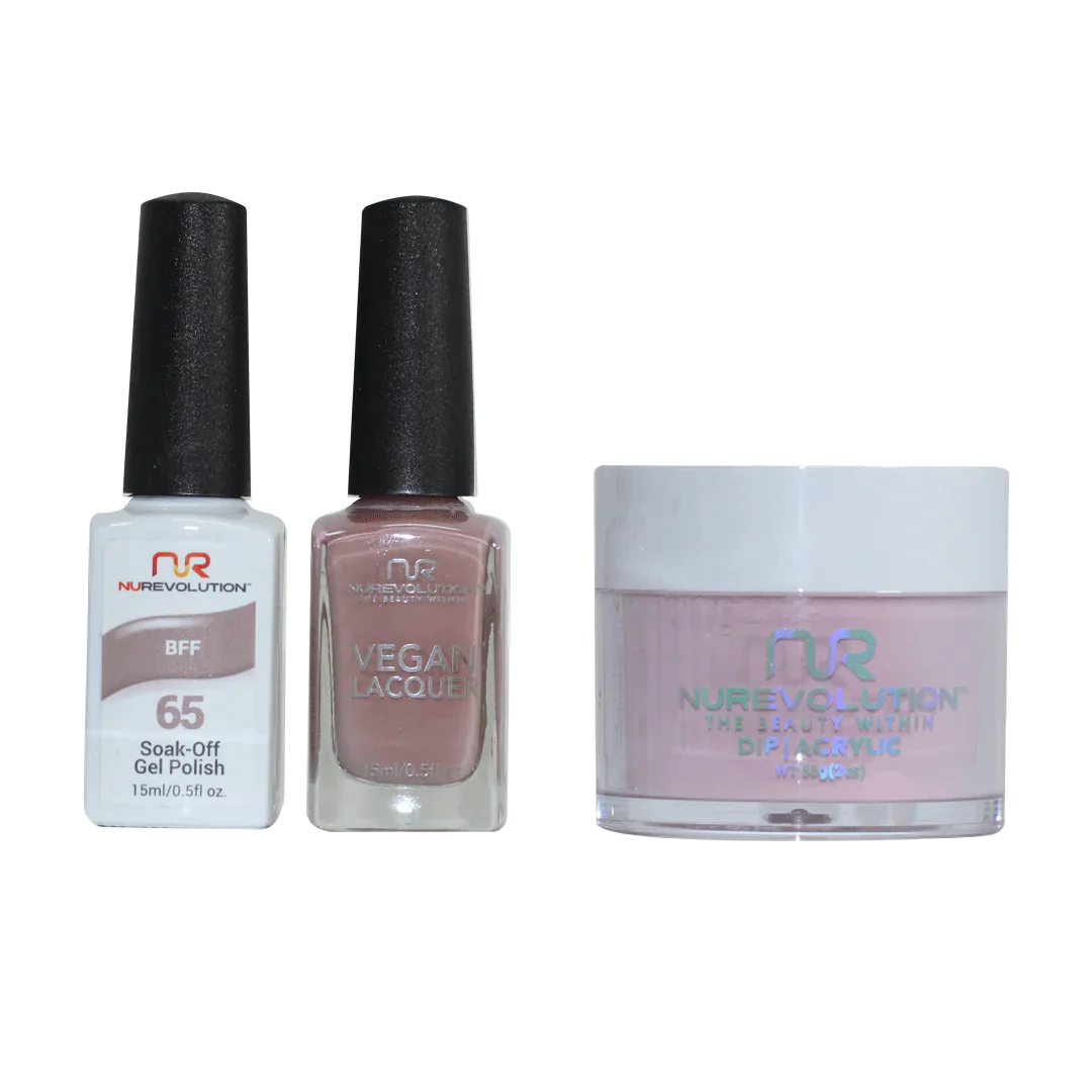 nail polish tree lop-NuRevolution Trio set 065 BFF